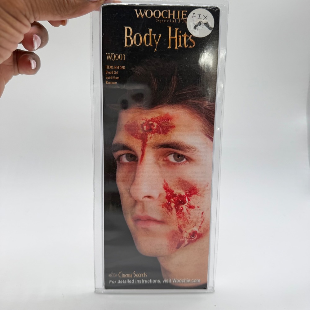 Woochie Cinema Secrets Special FX Body Hits W0003 Latex Bullet Hole Wound New